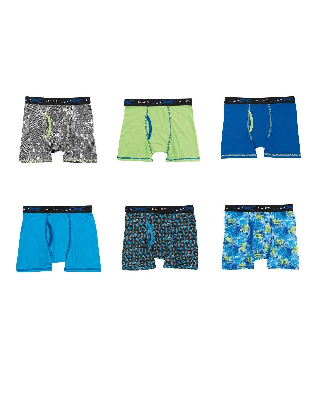 thong - style women briefs for a minimal - coverage optionBoys' X-Temp® Lightweight Boxer Briefs 6-Pack