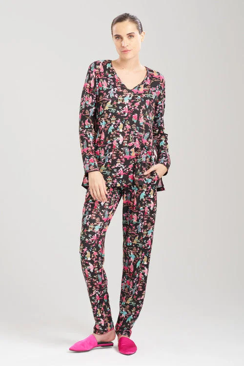 women's pajama sets with a lightweight fabric for warm climatesRen PJ
