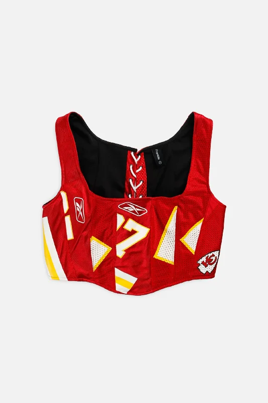 petite women bustiers and corsetsRework Kansas City Chiefs NFL Corset - S
