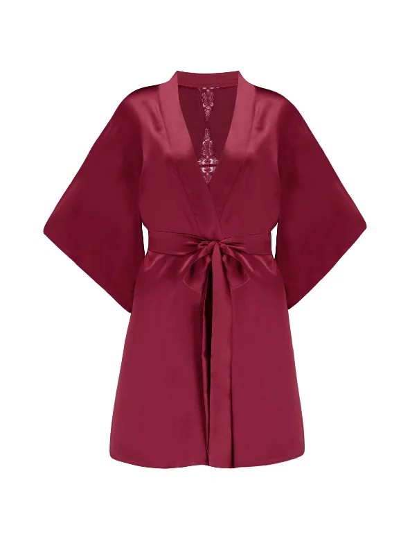 women robes for a beach vacation as cover - upsGisele Silk Robe