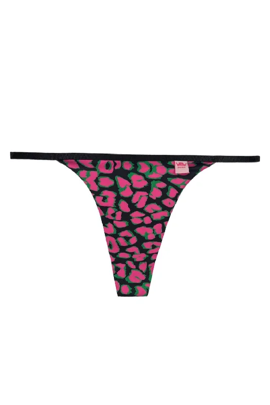 convertible women thongs that can be worn as a g - stringLolita Fuchsia leo thongs