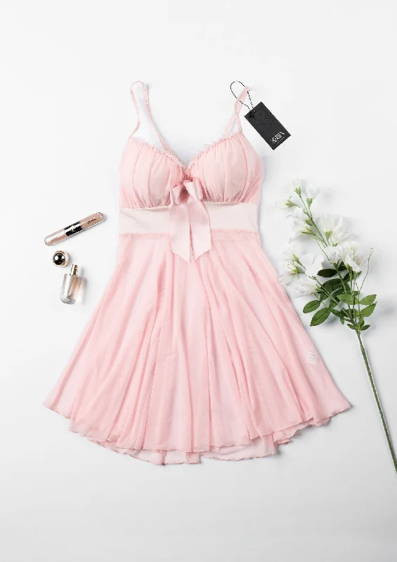 Women's Silk Lingerie Sets Stretch Mesh Babydoll