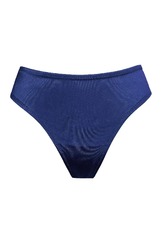 seamless quick - drying women thongs for water - based activitiesJoli Gloss navy mid-waisted thongs seamless quick - drying women thongs for water - based activitiesJoli Gloss navy mid-waisted thongs