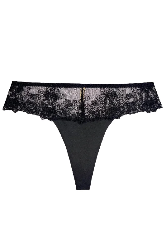 low - rise women thongs for a trendy and modern lookArissa Black high-waisted thongs low - rise women thongs for a trendy and modern lookArissa Black high-waisted thongs