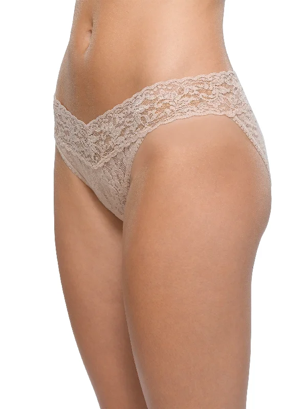 Women's High Waist Lingerie Bodysuits Signature Lace V-Kini Chai