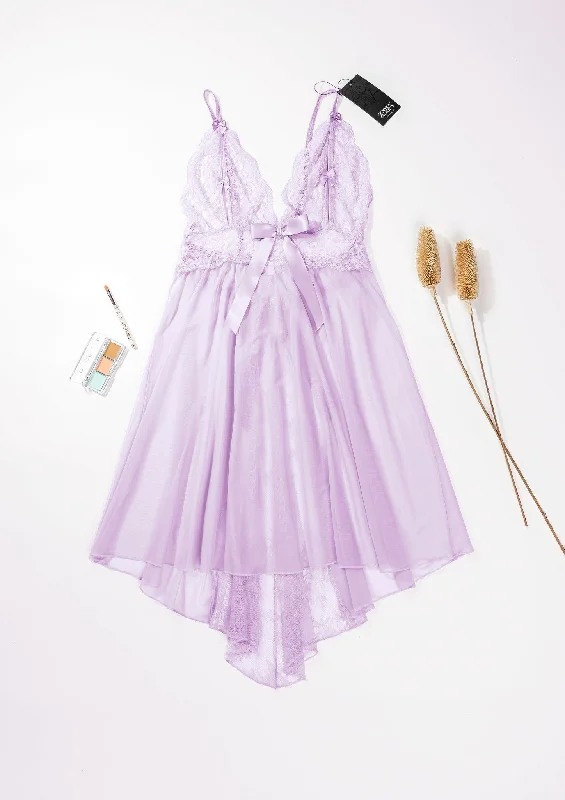 Women's Everyday Wear Lingerie Stretch Mesh Babydoll
