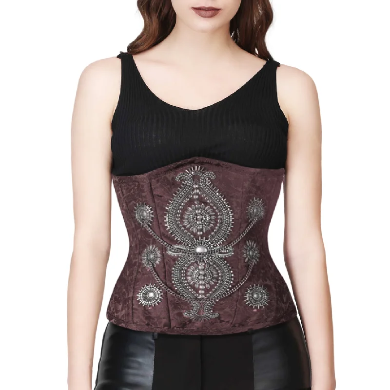 mesh women bustiers and corsetsThe EMBALISHED UNDERBUST WAISTREDUCING STEAMPUNK BROWN CORSET mesh women bustiers and corsetsThe EMBALISHED UNDERBUST WAISTREDUCING STEAMPUNK BROWN CORSET
