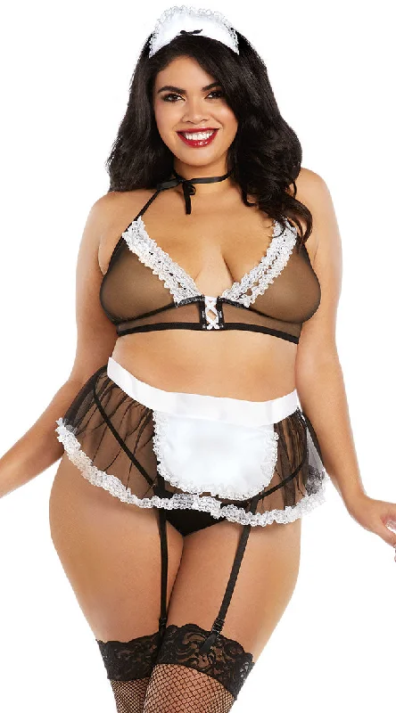 Plus Size Maid For You Lingerie Costume