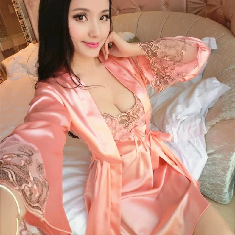 women robes for a comfortable night's sleepFloral Sleepwear Lingerie Robe Nightdress women robes for a comfortable night's sleepFloral Sleepwear Lingerie Robe Nightdress