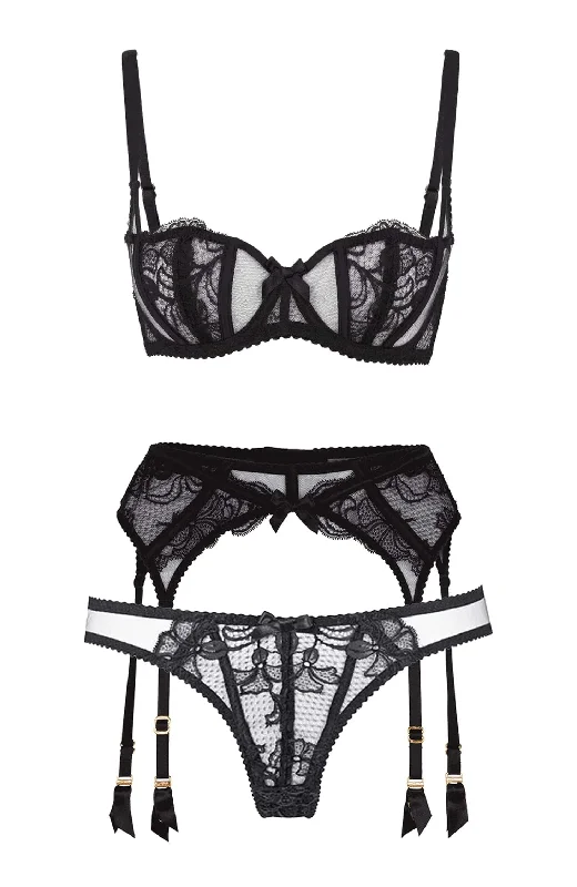 high - waisted women briefs for postpartum supportRozlyn Bra, Suspender and Brief Set high - waisted women briefs for postpartum supportRozlyn Bra, Suspender and Brief Set