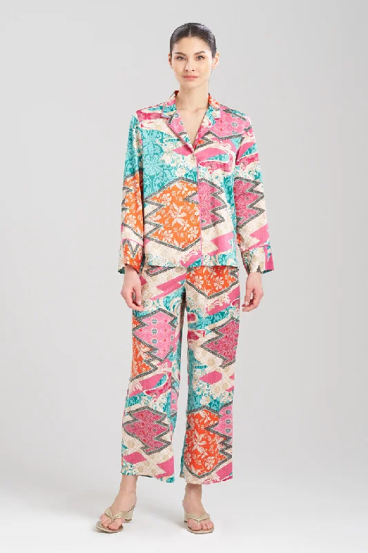 women's pajama sets with floral prints for a feminine touchOrient Express Notch PJ