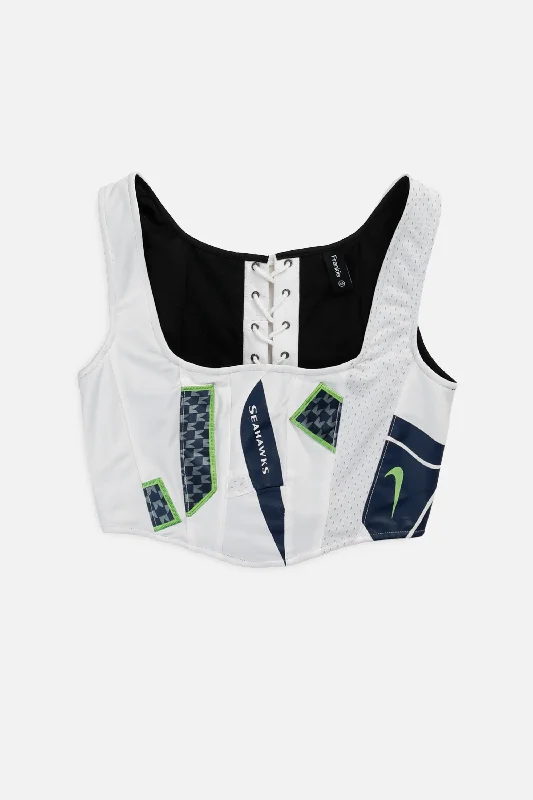 affordable women bustiers and corsetsRework Seattle Seahawks NFL Corset - XS