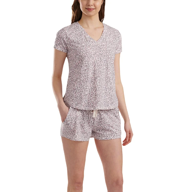 women's pajama sets for a spa - like experience at homeV-Neck Shortie PJ Set