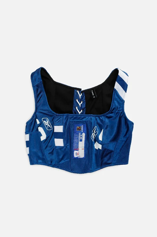 strapless women bustiers and corsets styleRework Indianapolis Colts NFL Corset - M