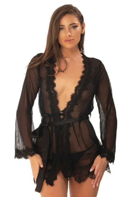 women robes made of luxurious silkProvence Short Sheer Robe