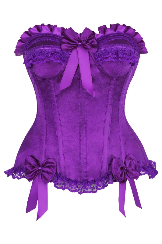 longline women bustiers and corsetsTop Drawer Purple Satin Steel Boned Burlesque Corset longline women bustiers and corsetsTop Drawer Purple Satin Steel Boned Burlesque Corset