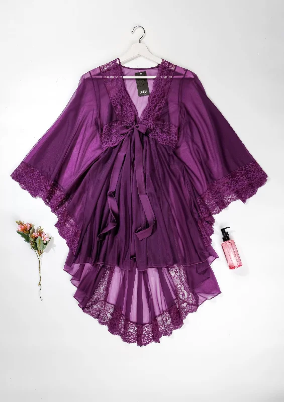 women robes with a hand - painted designRobe set