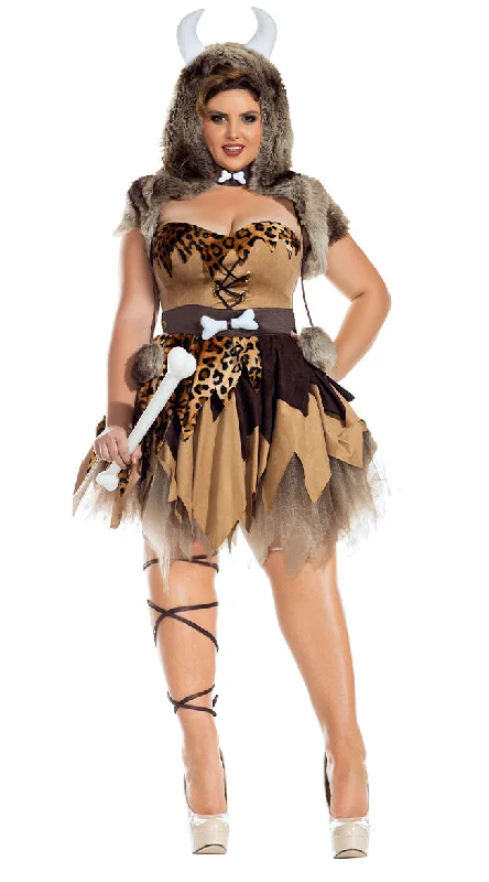 women cosplay costumes for photo - shootsPlus Size Prehistoric Honey Costume