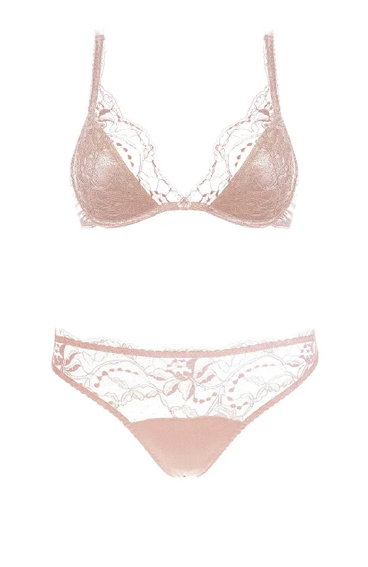 seamless microfiber women briefs for a luxurious feelSignature Blush Padded Plunge Bra and Brief Set seamless microfiber women briefs for a luxurious feelSignature Blush Padded Plunge Bra and Brief Set