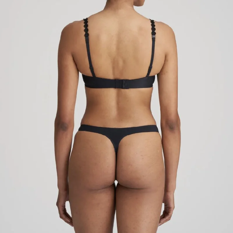 high - cut women thongs for a leg - lengthening illusionMarie Jo Tom Thong in Charcoal 0620820 high - cut women thongs for a leg - lengthening illusionMarie Jo Tom Thong in Charcoal 0620820