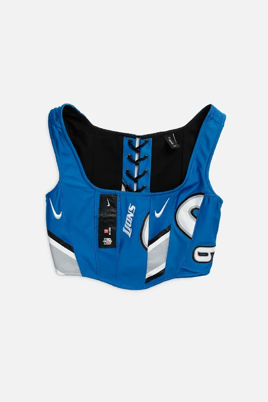modern women bustiers and corsets trendsRework Detroit Lions NFL Corset - XS