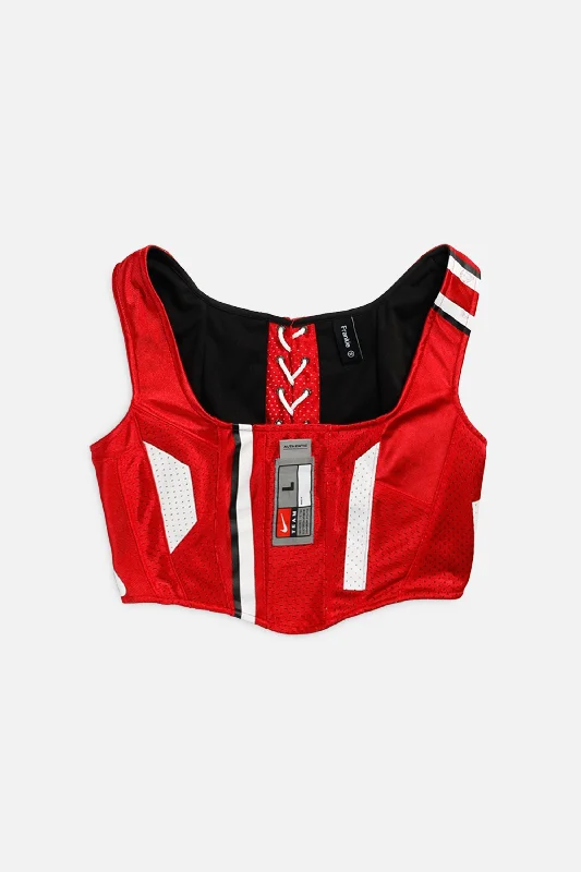 burlesque women bustiers and corsetsRework Nebraska Cornhuskers NCAA Corset - XS