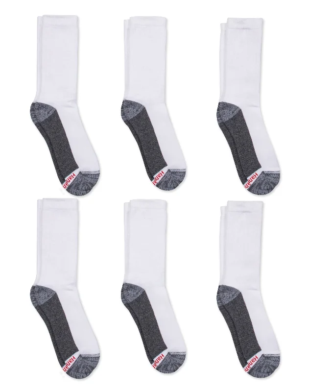 Designer Lingerie Sets for Women Hanes Mens Max Cushion Crew 6-Pack