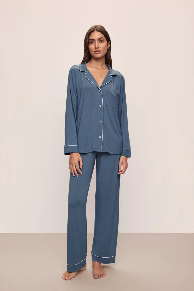 women's pajama sets with a loose - fitting designGisele TENCEL™ Modal Long PJ Set | Coastal Blue women's pajama sets with a loose - fitting designGisele TENCEL™ Modal Long PJ Set | Coastal Blue