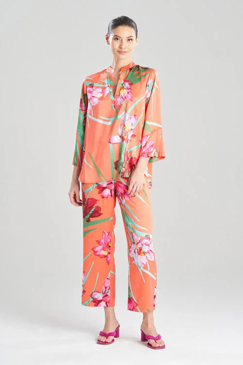 women's pajama sets with a color - blocking designWater Lily PJ