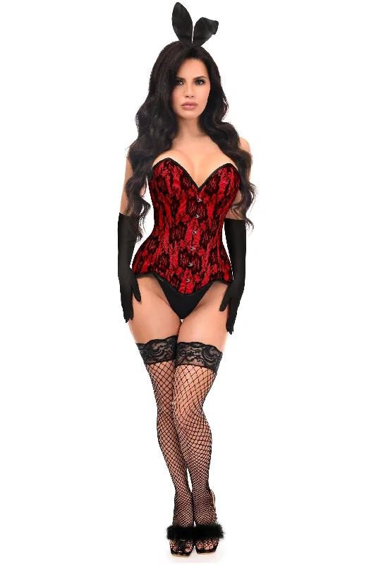 breathable women bustiers and corsets materialsTop Drawer 4 PC Premium Red Bunny Corset Costume breathable women bustiers and corsets materialsTop Drawer 4 PC Premium Red Bunny Corset Costume