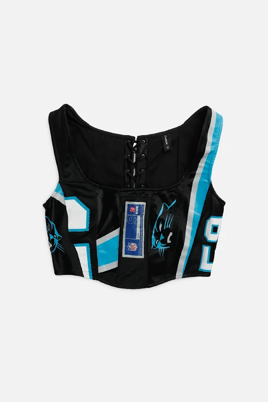bridal women bustiers and corsetsRework Carolina Panthers NFL Corset - M