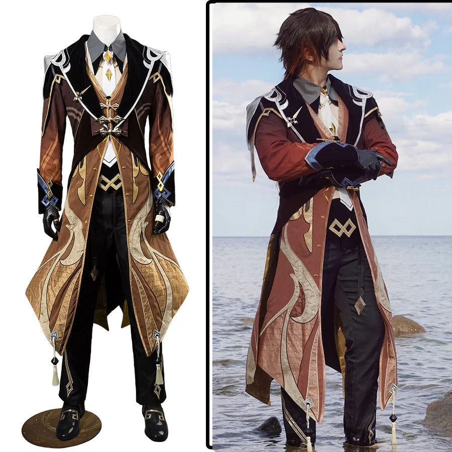 women cosplay costumes with sound - effectsGenshin Impact Zhongli Cosplay Costume/Shoes C07484 AAA women cosplay costumes with sound - effectsGenshin Impact Zhongli Cosplay Costume/Shoes C07484 AAA