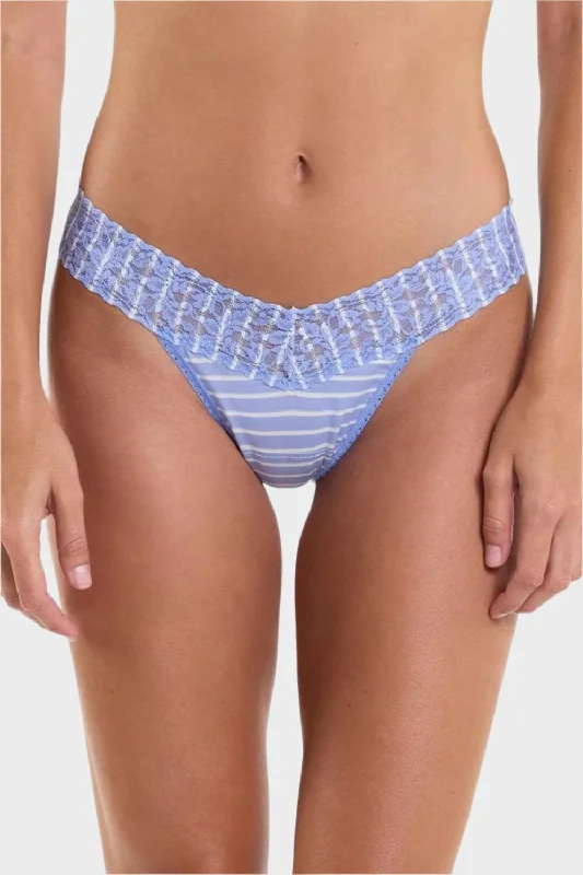 anti - bacterial women thongs for intimate hygieneDown the Line Cotton Low Rise Thong