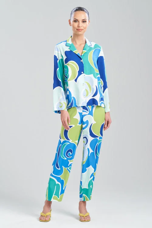 women's pajama sets with a unique embroidery detailNami Notch PJ