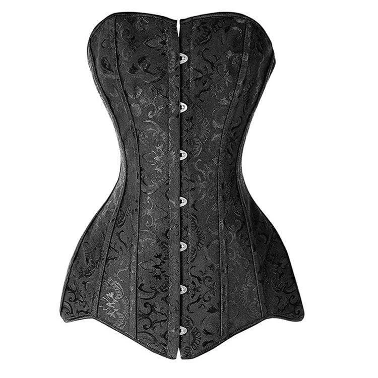 leather women bustiers and corsetsWomen's Gothic Floral Overbust Corsets