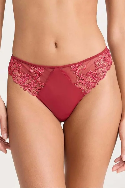 organic cotton women thongs for an eco - friendly choiceSaga Thong in Lipstick