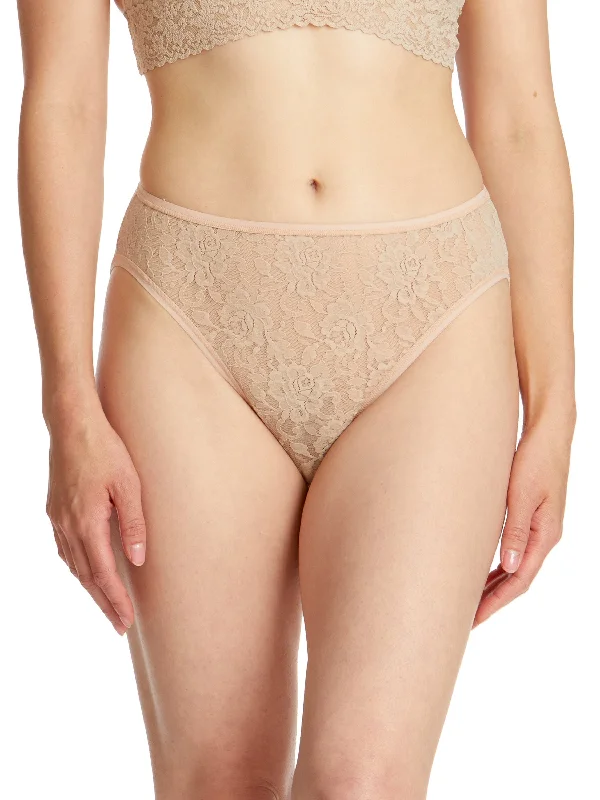 convertible women briefs that can be worn as shortsSignature Lace High Cut Brief Chai