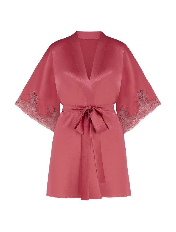 women robes with thermal - regulating propertiesSienna Silk Robe
