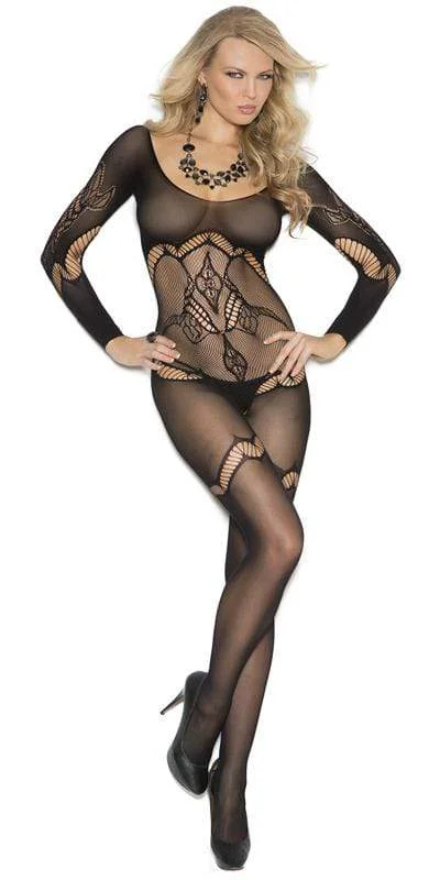 hypoallergenic women sexy lingerie materialsSexy Beat Long Sleeve Floral Crochet Net Bodystocking hypoallergenic women sexy lingerie materialsSexy Beat Long Sleeve Floral Crochet Net Bodystocking