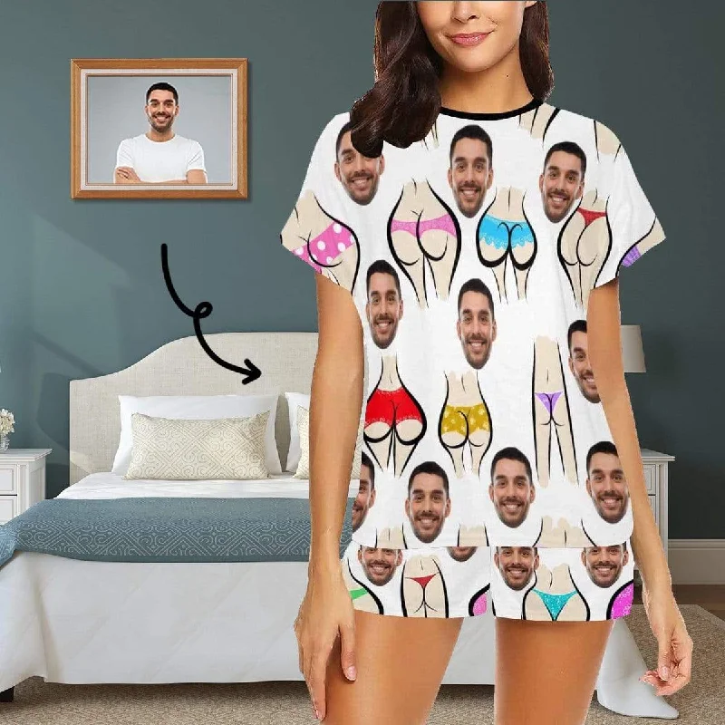 women's nightgowns for a stylish hospital stayPRICE DROP-Custom Face Pajamas for Women Personalized Funny Sexy Colorful Women's Short Pajama Set women's nightgowns for a stylish hospital stayPRICE DROP-Custom Face Pajamas for Women Personalized Funny Sexy Colorful Women's Short Pajama Set