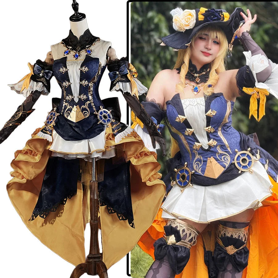 women custom - made cosplay costumes【READY TO SHIP】Genshin Impact Navia Cosplay Costume C08742 AAA women custom - made cosplay costumes【READY TO SHIP】Genshin Impact Navia Cosplay Costume C08742 AAA
