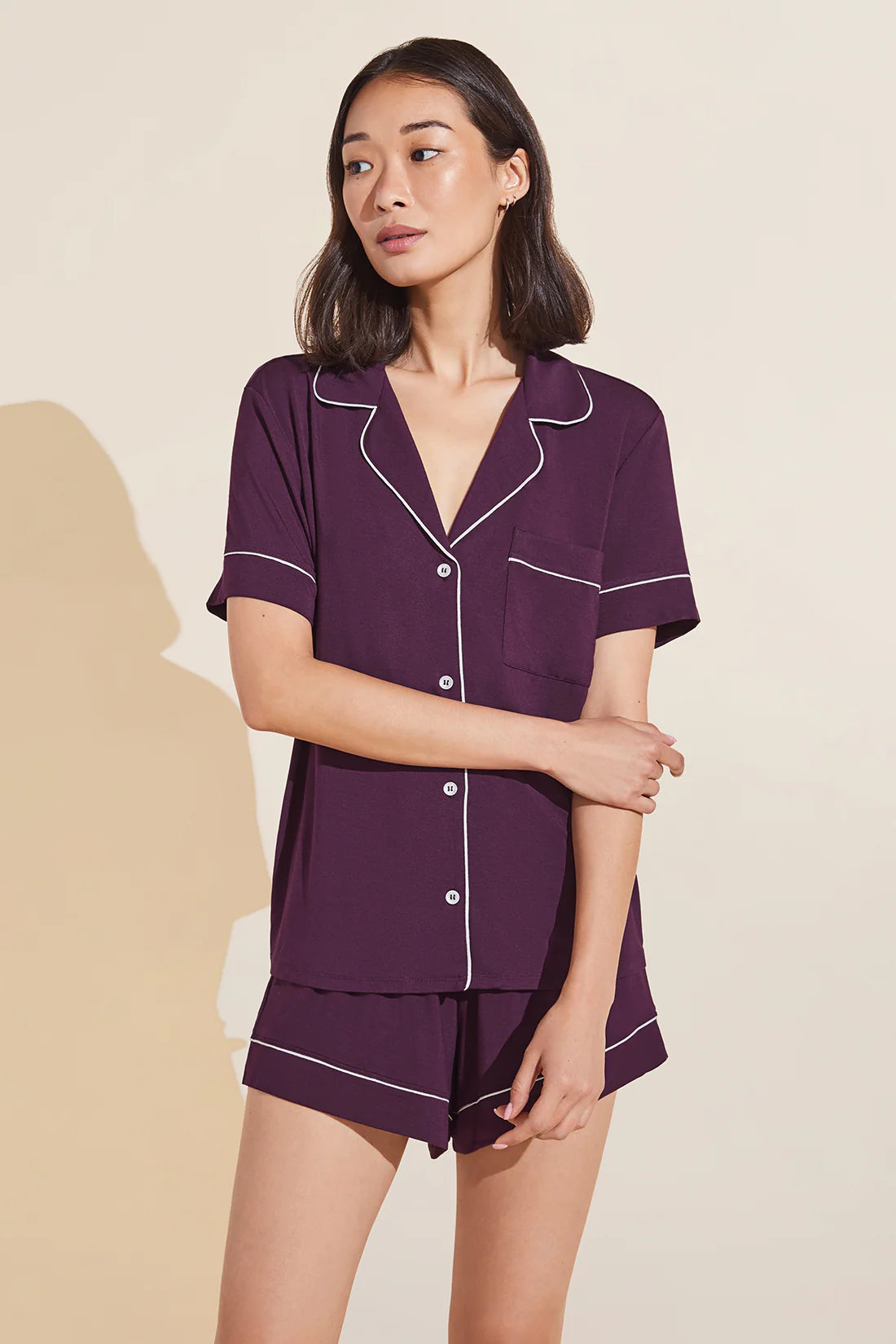 women's pajama sets with a color - blocking designGisele TENCEL™ Modal Relaxed Short PJ Set women's pajama sets with a color - blocking designGisele TENCEL™ Modal Relaxed Short PJ Set