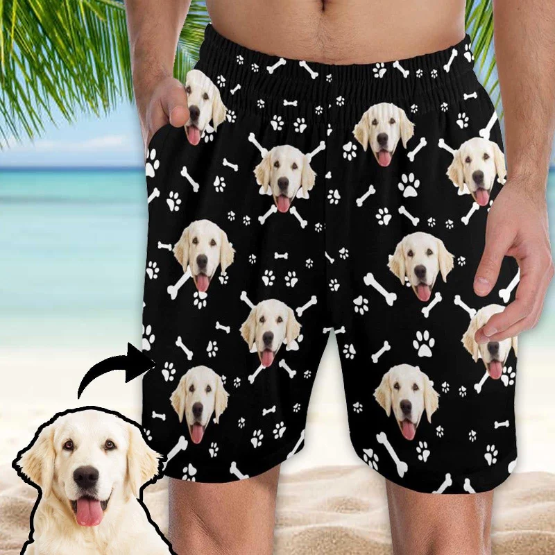 women's nightgowns for a girls' slumber partyCustom Face Men's Pajama Shorts Personalized Smiley Dog Sleepwear Shorts women's nightgowns for a girls' slumber partyCustom Face Men's Pajama Shorts Personalized Smiley Dog Sleepwear Shorts