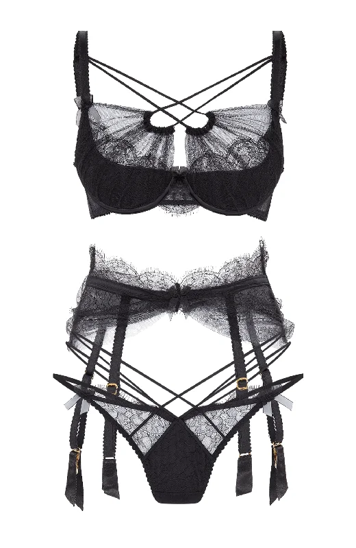 sheer women thongs for a sexy and alluring appearanceHalley Bra, Suspender and Thong Set sheer women thongs for a sexy and alluring appearanceHalley Bra, Suspender and Thong Set