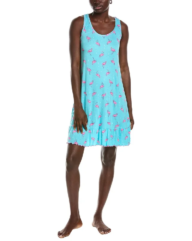 women lounge dress with a V - neck for a stylish lookEllen Tracy Chemise
