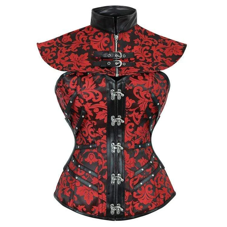 overbust women bustiers and corsetsWomen's Vintage Jacquard Collar With Overbust Corsets overbust women bustiers and corsetsWomen's Vintage Jacquard Collar With Overbust Corsets