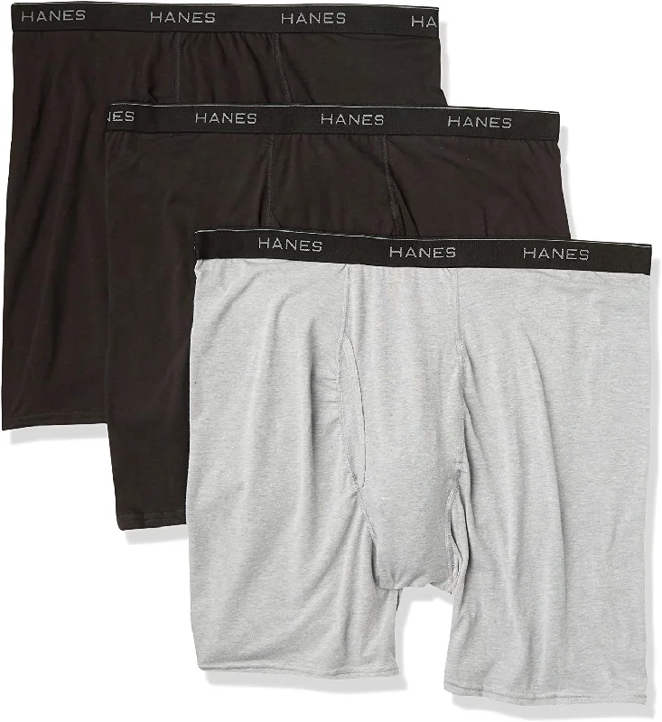 seamless breathable women briefs for a gentle and comfortable fitHanes Mens Stretch Boxer Briefs 3 Pack