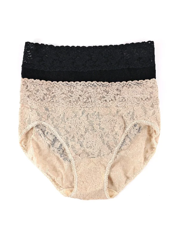 anti - chafing women briefs for long - distance runners2 Pack Signature Lace French Brief