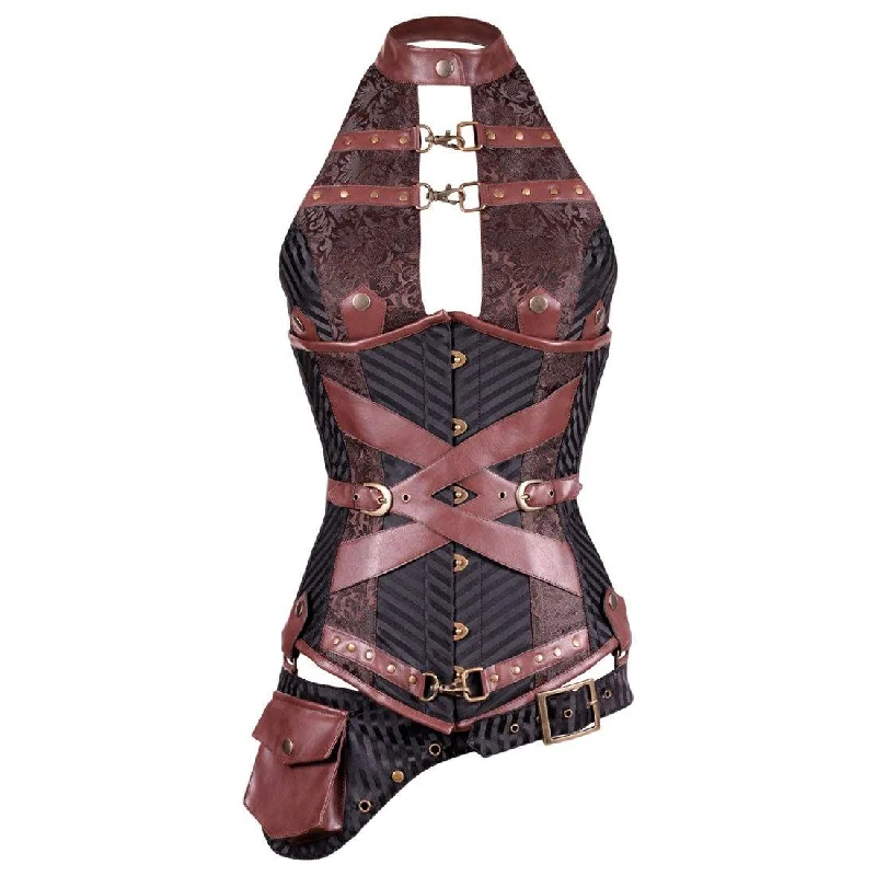 cheap women bustiers and corsets onlineEunice Steam Punk Underbust Corset with Halter Bustier cheap women bustiers and corsets onlineEunice Steam Punk Underbust Corset with Halter Bustier