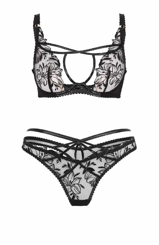 shape - wear women thongs for slimming the mid - sectionOzella Bra and Thong Set